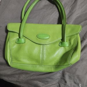Small light green purse